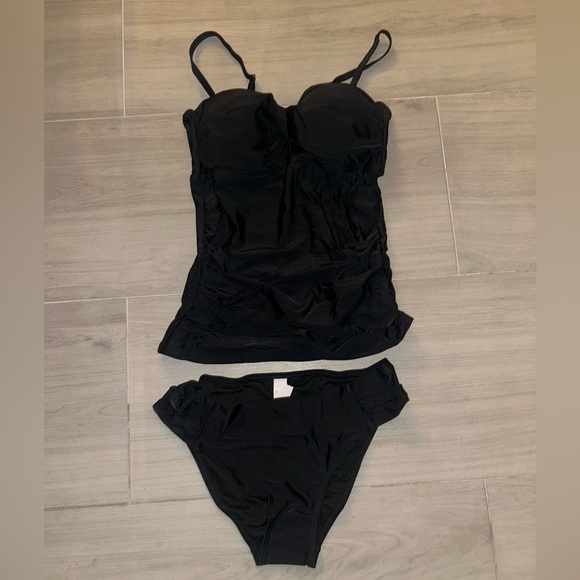 Women’s Tankini Tummy Control Top & Bottoms Swimsuit Size M - Picture 4 of 10